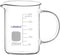 Glass Beaker, G3.3 Borosilicate Laboratory Grade Graduated Beaker, Transparent Measuring Cup Low Form Griffin Beaker