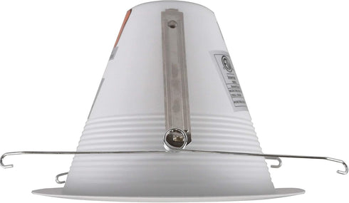 6 inch 6 inch (17550AWL) NICOR Lighting White Wet Location Rated Cone Baffle Trim, Fits Housings