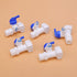 5 Pack Tee Quick Connect Valve 19mm to 6.5mm + 5 Pack 6.5mm Ball Valve for PE Pipes, 10M 1/4" Water Supply Tube