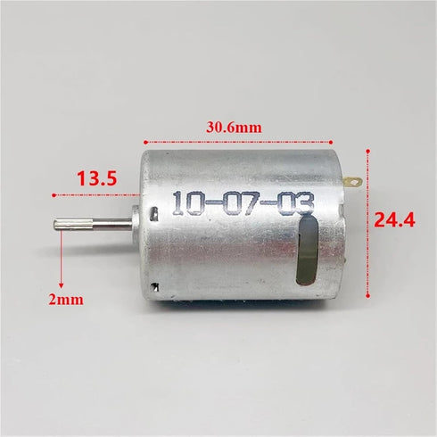 OLZFJAJE 370 3.7V 6V 7.4V 29400rpm 1Pcs Mini Motor DC High-Speed Carbon Brushes Shaft Water Gun Car Model Boat Model