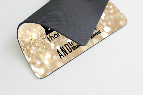 Smooffly Custom Mouse Pad, Always Remember You are Stronger Braver Smarter, 9.5X7.9 inches
