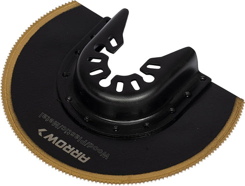 Arrow OSC35CA Titanium Coated Bi-Metal Oscillating Tool Radial Saw Blade - 3-1/2 Inch for Woodworking, Drywall, PVC,