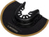 Arrow OSC35CA Titanium Coated Bi-Metal Oscillating Tool Radial Saw Blade - 3-1/2 Inch for Woodworking, Drywall, PVC,