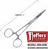 6 Inch Jeffers Needle Holder Scissor Combination, Stainless Steel Surgical Instrument with Locking Forceps, Suture