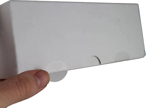 ChromaLabel 3/4 x 1 Inch Oval Clear Labels, 1000 Pieces of Perforated Clear Stickers for Library Supplies