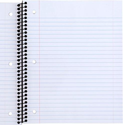 Mead Spiral Notebooks, 5 Pack, 1-Subject, Wide Ruled, 100 Sheets, Plastic Cover, 8" x 10-1/2", Assorted Colors