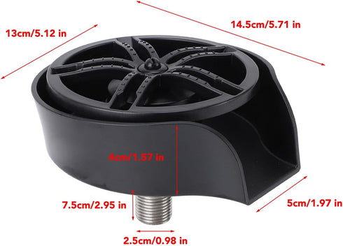 AUNMAS Glass Rinser for Kitchen Sinks, High Pressure Cup Washer Cleaner Sink Attachment Washer Baby Bottle, Glass Cup
