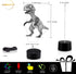 Wiscky 3D 7 Dinosaur Toys Night Light Lamp - Children Kids Gift for Boys, LED Colors Changing Lighting, Touch USB
