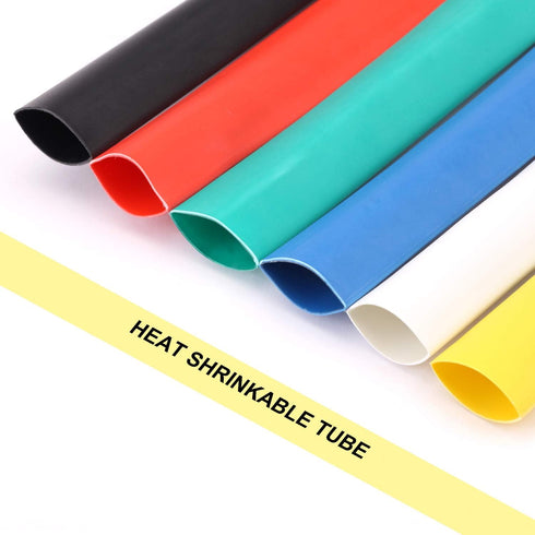 6 Pack 3/4'' Heat Shrink Tube 3:1 Adhesive-Lined Tubing, 6 Color 1.3Ft