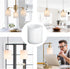 HGHYjrxfkl 1 Pack 1-5/8-inch Alabaster White Glass Lamp Shade, Cylinder Glass Lamp Shade Replacement with Fitter