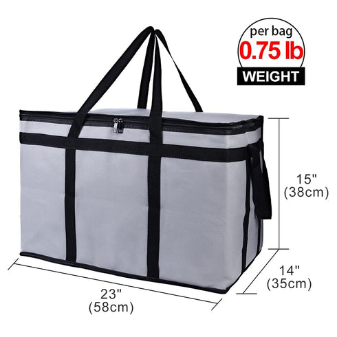 Frozen, Bodaon Cooler Insulated Food Delivery Bag with Hard Bottom for Rideshare Bag, XXX-Large Thermal Bags