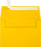 LUXPaper A4 Invitation Envelopes, Peel & Press, 4 1/4" x 6 1/4", Sunflower Yellow, 80lb. Text, 50 Qty
