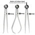 3pcs 8 Inch Long Spring Caliper Set, Carbon Steel Measuring Tool for Wood Turning Lathe Projects