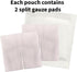 4 4 (150 Pack) 6-Ply Vakly Sterile Split Gauze x in Drain Sponges with Precut Slit, Absorbent Non-Woven Dressing