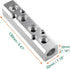 4 Way Pneumatic Manifold Air Distribution Block, G1/2 Supply Port, G1/4-Inch Output Port,Pneumatic Air Compressor Manifold Fitting,Aluminum Alloy,Medium Flow (30x30mm) by It Works Great