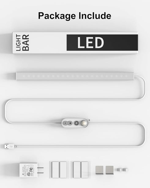 Dimmable Lighting,12 inches Counter 4500K Kitchen/Closet/Wardrobe/Shelf/Desk/Display ASOKO Motion Sensor Led Under