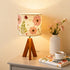 Dried Flowers Tripod Table Lamp 14.96in, 9W LED 3-Color Cute Bedside Lamp