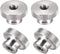 uxcell 4Pcs M6x1mm Knurled Thumb Nuts - 304 Stainless Steel Round Knobs Fasteners for 3D Printer Parts