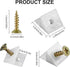 Drawer Reinforcement Repair Kit for Furniture, Fixing Wedges and Brackets, 50PCS Plastic Angle Code Bracket