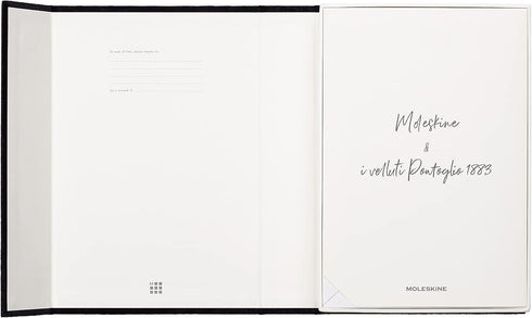 Moleskine Limited Edition Velvet Notebook, Hard Cover, Large (6" x 9"), Ruled/Lined, Iris Purple, 240 Pages