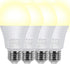 Aukora Motion Sensor Light Bulbs 4-Pack, 12W (100-Watt Equivalent) E26 Motion Activated