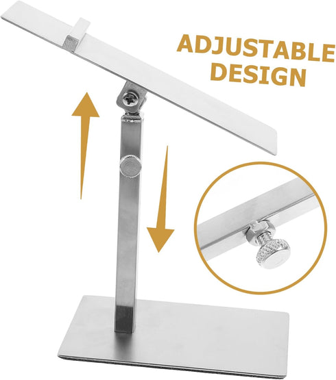 Adjustable Stainless Steel High Heels Display Stand Freestanding Shoe Riser for Retail Shops and Shoe Display Rack