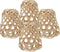 DOITOOL 4Pcs Rustic Woven Bamboo Lampshade Replacement for Pendant Light Ceiling Lamp