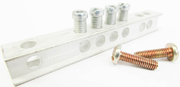 GE TGK4 Ground Bar Kit, Aluminum/Copper Conductor, 4 Terminals for 14 to 4/12 to 10 AWG