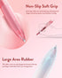 Four Candies 12 Pack 0.5mm Quick Dry Retractable Gel Pen Set, Cute Transparent Pastel Fine Point Aesthetic Pens (Black)