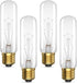 120V 40 Watt Light Bulbs Dimmable,T10 Clear Tubular,Medium (E26) Base,Warm White 2500K,40W