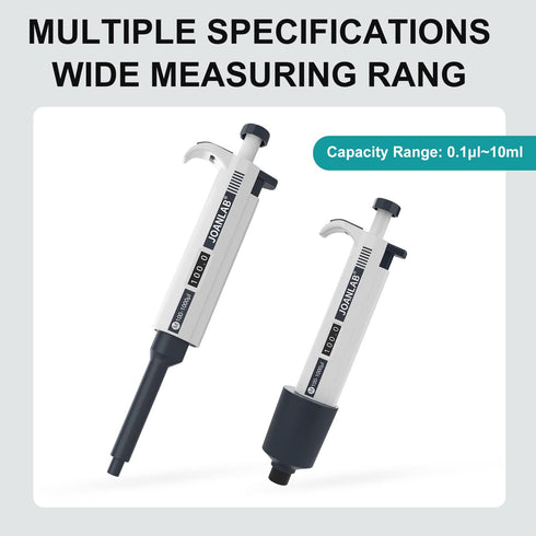 JOANLAB Micropipette 10-100ul Manual Adjustable Single Channel Pipettes with 600pcs Pipette Tips