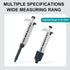 JOANLAB Micropipette - 2-10ml Manual Adjustable Single Channel Pipettes - High Accurate Lab Pipettors with Tips