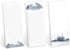 Watercolor Mountain Range Sticky Note Assortment, Set of 3 Blue Landscape Note Pads, 3" x 8" Daily Task Trackers