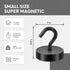 Neosmuk Black Magnetic Hooks, 80lb Heavy Duty Earth Magnets with Hook for Refrigerator, Extra Strong for Hanging