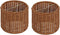 Upgradelights Wicker Chandelier Set of 2 Lamp Shade 5 Inch Retro Drum,
