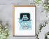 MHSDesigns Cute Thanks Card - Ultrasonographer Lovely Card - Imaging Technologist Card - Medical Thanks Card - Thanks