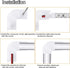 90 Degree Corner Connectors for V Shape LED Aluminum Channel System, 16x16mm with Angle Turning Solution (Pack of 10)