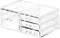Office Desktop Drawers with 4 Drawers, Plastic Makeup Organizer Containers, Small Craft Storage Case Box, Pack of 1