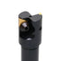 Accusize Industrial Tools Indexable End Mill with 2 Pcs TPG22 Carbide Inserts, 1'' Cutting Diameter