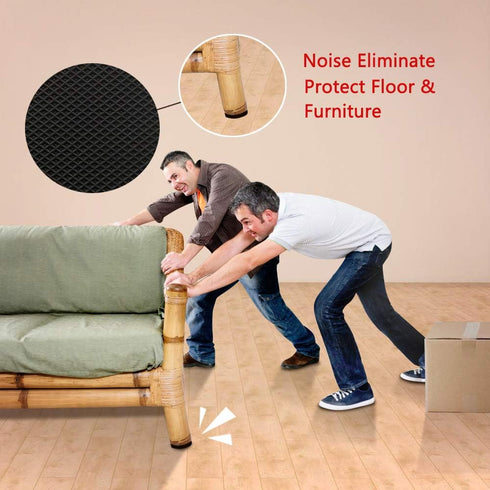 Yelanon Non Slip Furniture Pads, 16pcs 3" Furniture Grippers for Furniture Legs, Anti Slide Protectors for Hardwood
