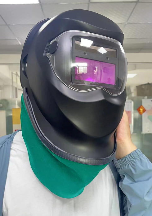 CSBOYUKEJ Welding Helmet bib, Split Helmet bib with Press-fit Seal, Suitable for Most Welding Helmets(Green)