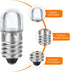 MECCANIXITY 12V/0.04A E10 Mini LED Light Bulbs, 10Pcs Miniature Screw Bulbs for Scientific Experiment Lighting