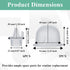 6 Pack 2 Pack Z1/Z2/Twist Duckbill Valves & Silicone Diaphragms Compatible with Breast Pump - BPA-Free Breast Pump