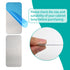 Bogigul 16pcs Closet Under Cabinet Light Magnetic Strip, Adhesive Metal Plates for Magnets, Magnetic Strips