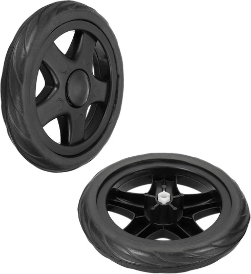 MECCANIXITY 6 Inch Dia Shopping Cart Wheels Replacement 2 Pcs Heavy Rubber