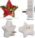bisibuy Poinsettia Flowers Night Lights Plug Into Wall Red Green LED Nightlights with Dusk-to-Dawn Sensor Automatic