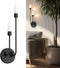 Tipace Modern Wall Sconce,LED Black Wall Light Fixture Bathroom Vanity Light Fixture