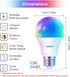 Linkind Smart Light Bulbs with Remote Control, Smart Bulb That Work with Alexa & Google Home, 16 Million Color Changing Light Bulbs 60W, A19 E26 2.4Ghz WiFi Light Dimmable,1800K-6500K,800lm 4 Pack by Linkind