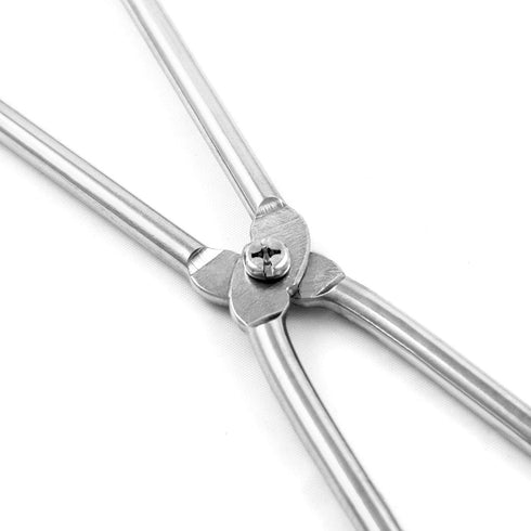 QWORK 16" Stainless Steel Crucible Tongs for Laboratory and Industry
