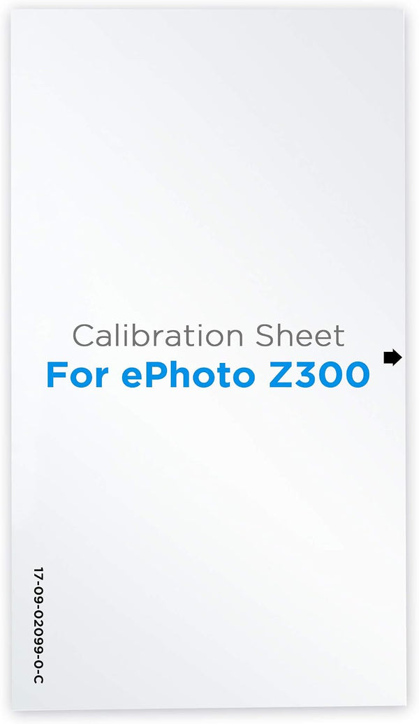 plustek Calibration Control Sheet - for ePhoto Z300 Scanner only